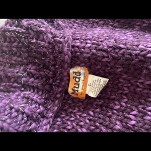 Purple cowl neck sweater tunic.